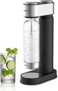 Philips Soda Water Maker Stainless Sparkling Water Maker for Home Carbonating Machine with PET 1L Carbonating Bottle (Black/ White)