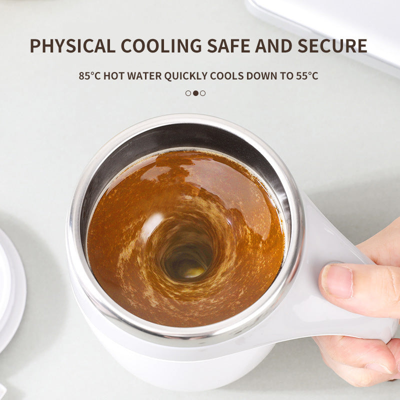 rechargable stirring coffee cup