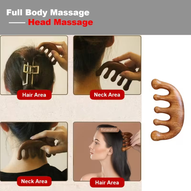 Wooden head massager.